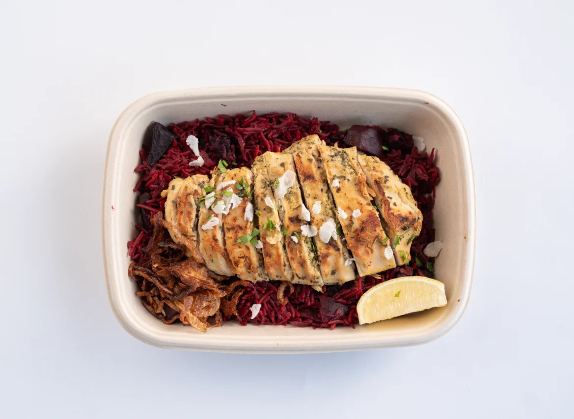 Beet Rice Chicken