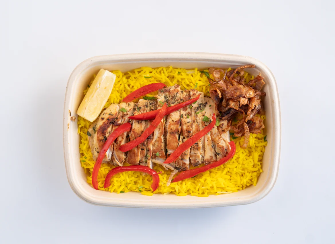 Pacific Yellow Rice lemon herb chicken