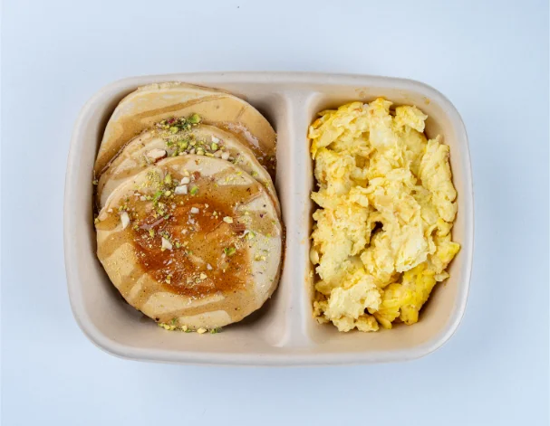 Pancake with Scrambled Eggs